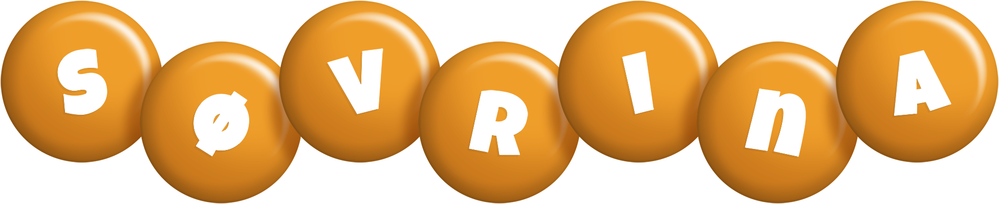 Søvrina candy-orange logo