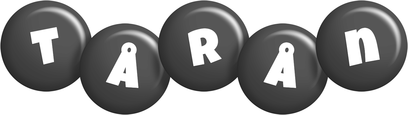 Tårån candy-black logo