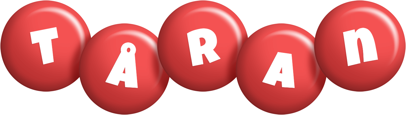 Tåran candy-red logo