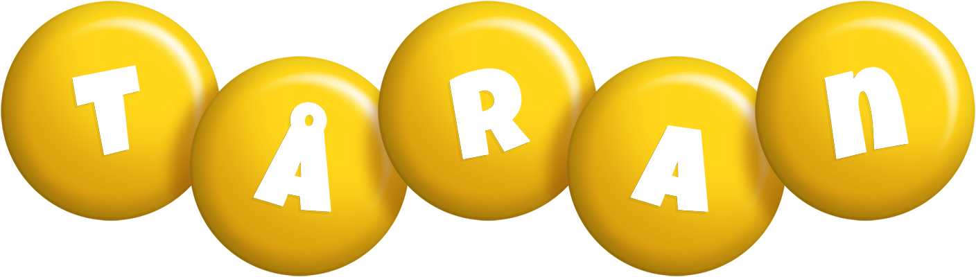 Tåran candy-yellow logo