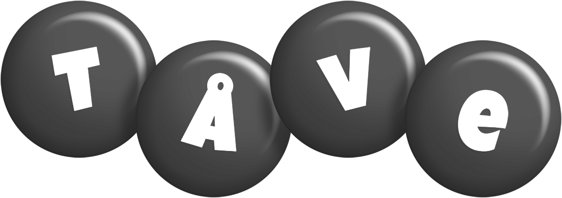 Tåve candy-black logo