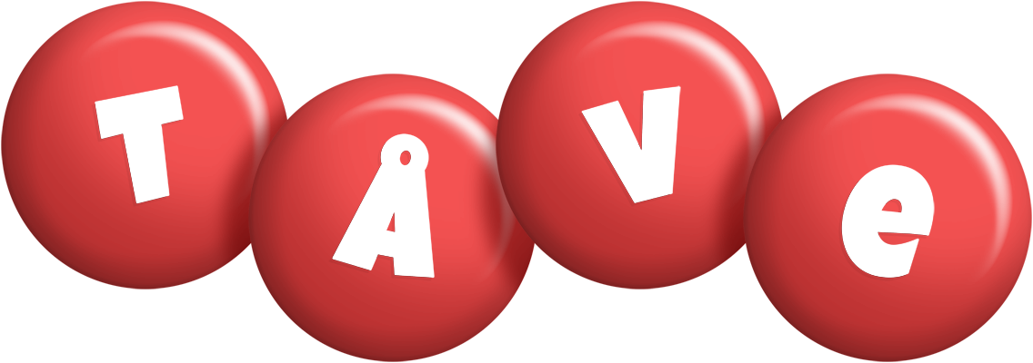Tåve candy-red logo