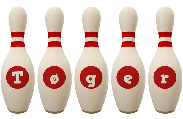 Tøger bowling-pin logo