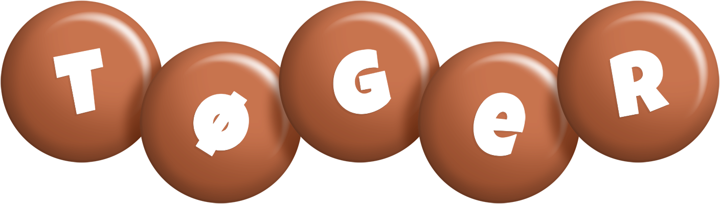 Tøger candy-brown logo