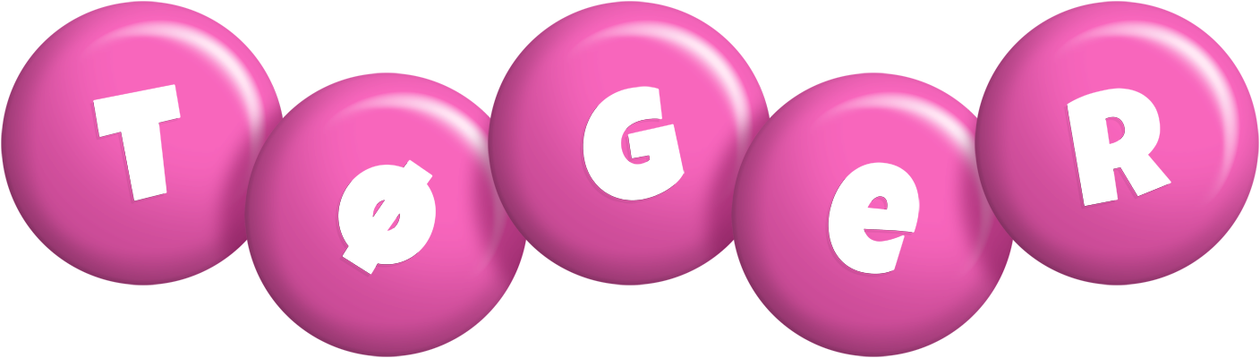 Tøger candy-pink logo