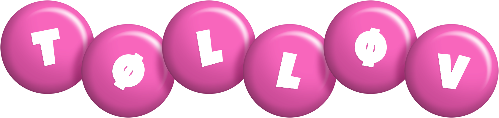 Tølløv candy-pink logo