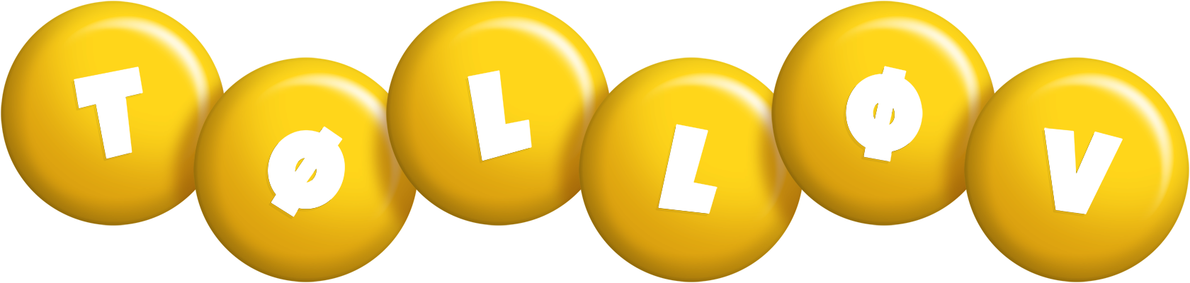 Tølløv candy-yellow logo