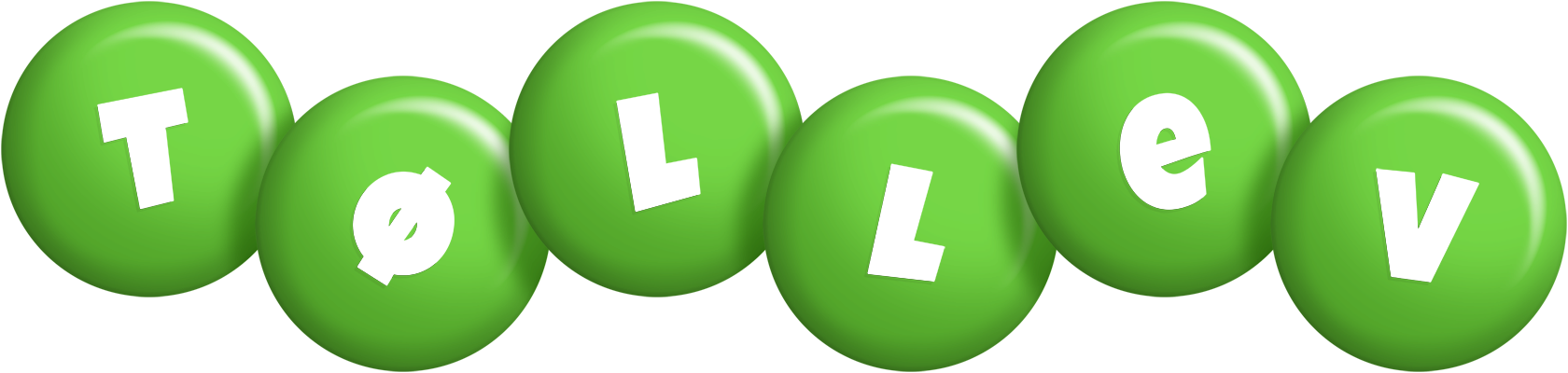 Tøllev candy-green logo