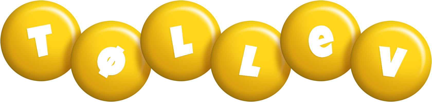 Tøllev candy-yellow logo
