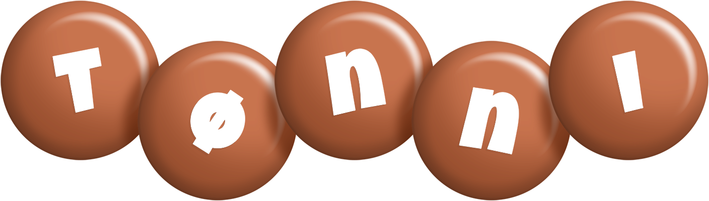 Tønni candy-brown logo