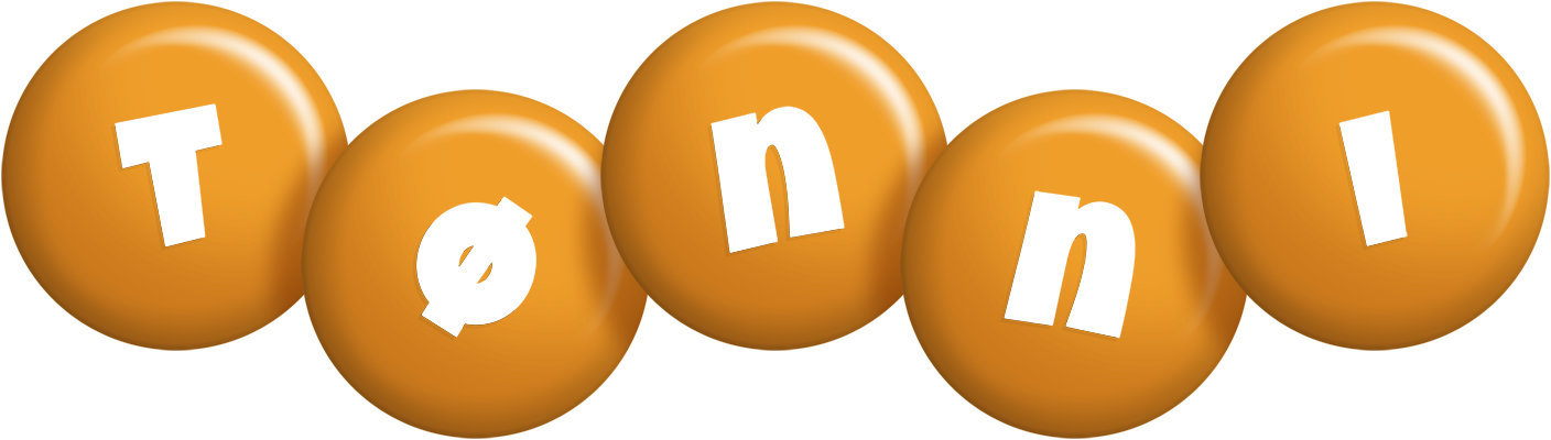 Tønni candy-orange logo