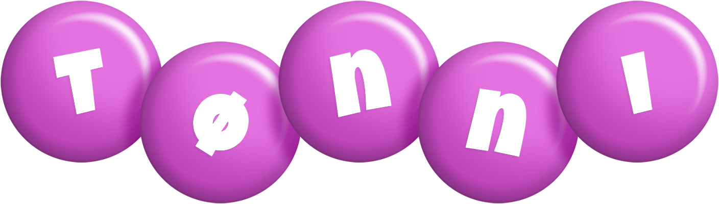 Tønni candy-purple logo