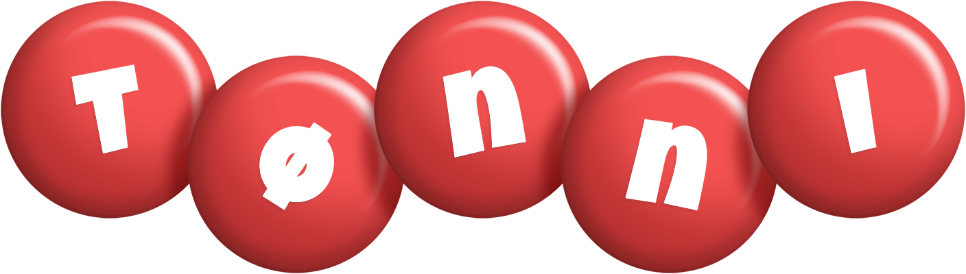 Tønni candy-red logo