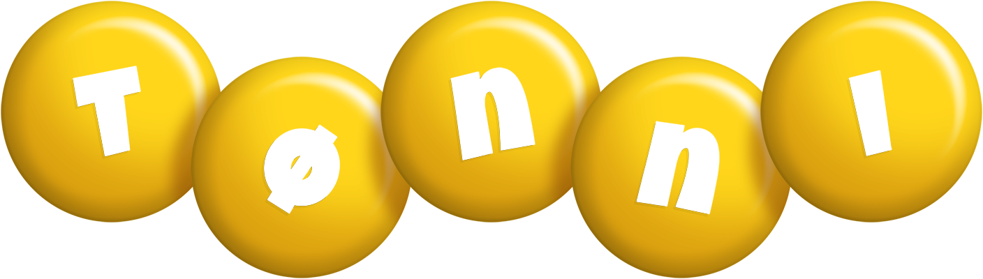 Tønni candy-yellow logo