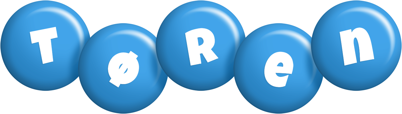 Tøren candy-blue logo