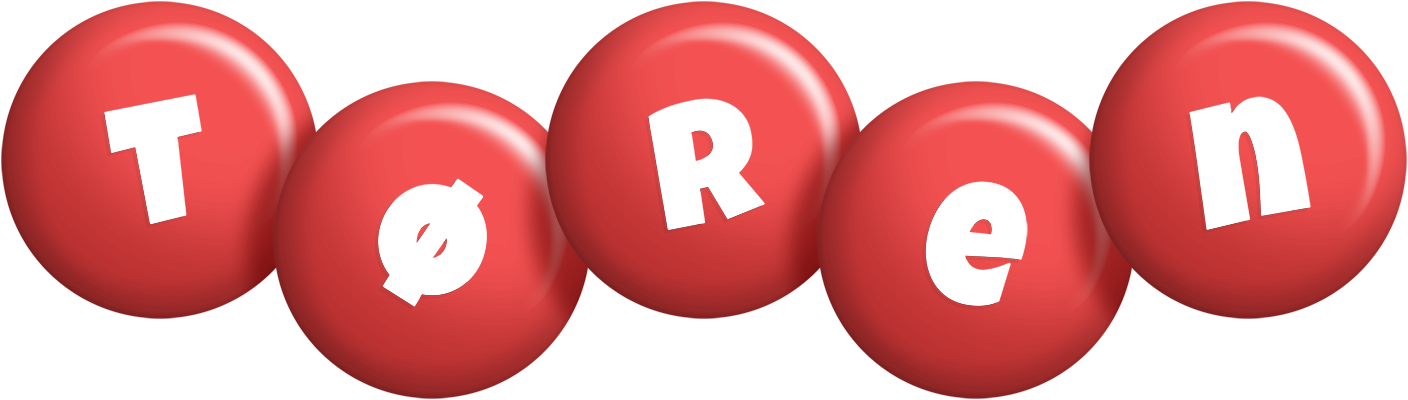 Tøren candy-red logo