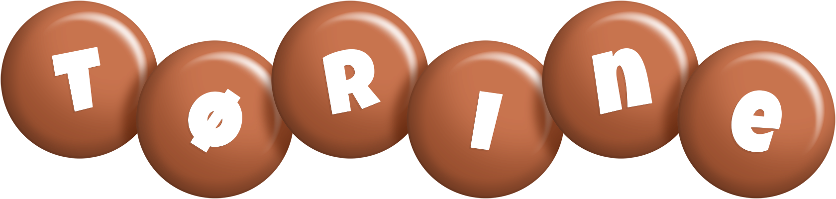 Tørine candy-brown logo