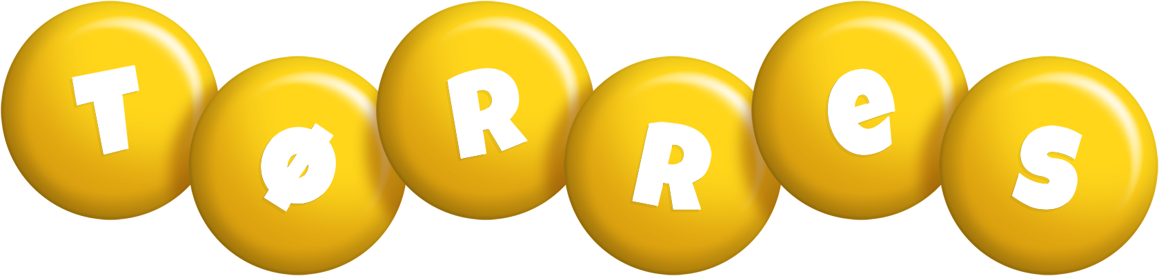 Tørres candy-yellow logo