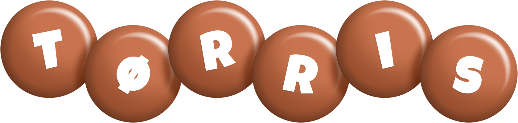 Tørris candy-brown logo