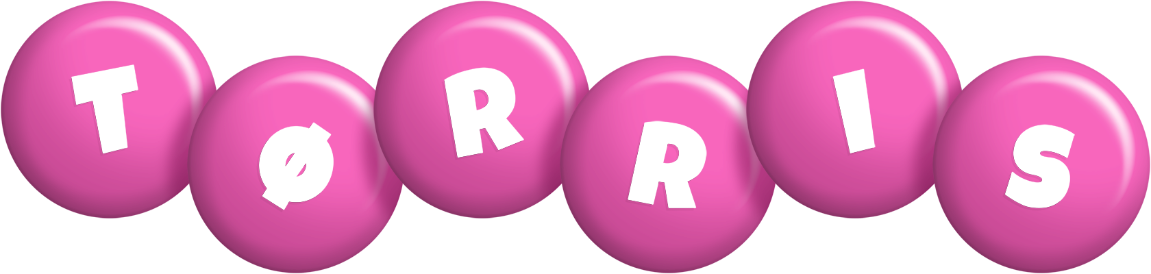 Tørris candy-pink logo