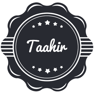 Taahir badge logo