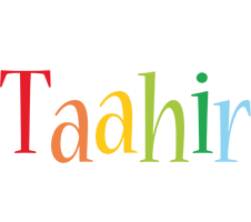 Taahir birthday logo