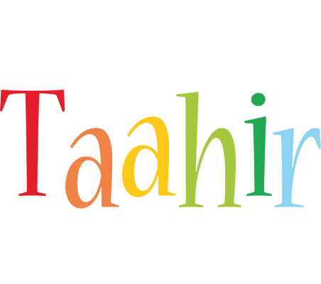 Taahir birthday logo