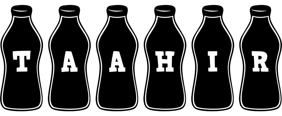 Taahir bottle logo