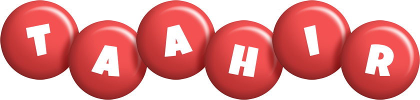 Taahir candy-red logo