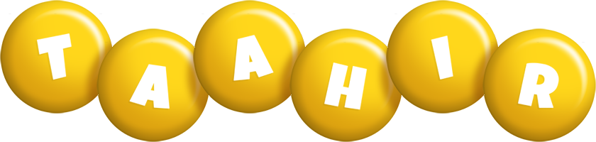 Taahir candy-yellow logo