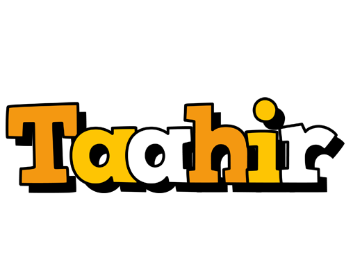 Taahir cartoon logo