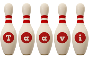 Taavi bowling-pin logo