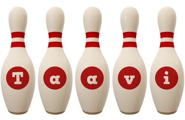 Taavi bowling-pin logo