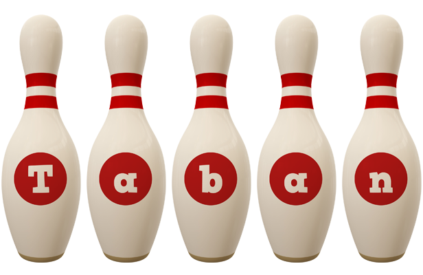 Taban bowling-pin logo