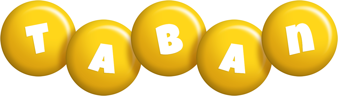 Taban candy-yellow logo