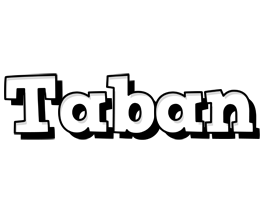 Taban snowing logo