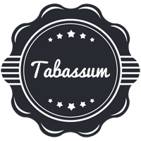 Tabassum badge logo