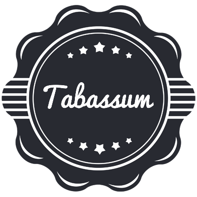 Tabassum badge logo