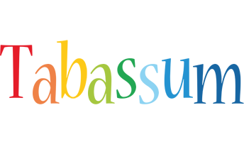 Tabassum birthday logo