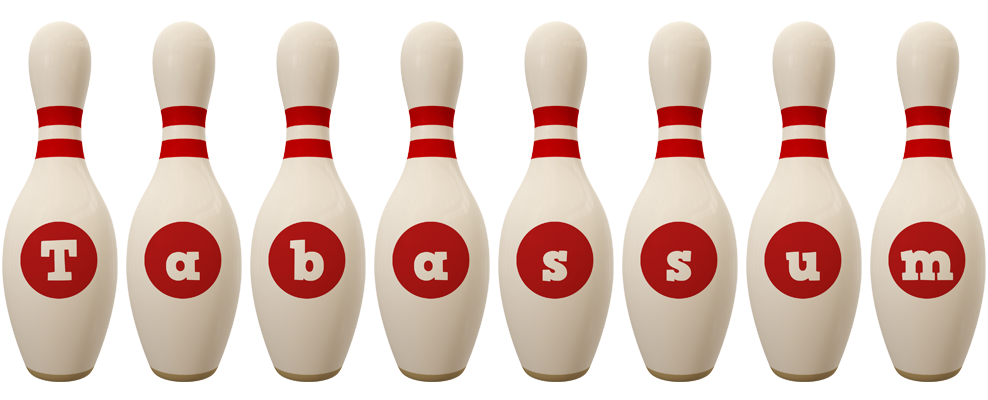 Tabassum bowling-pin logo