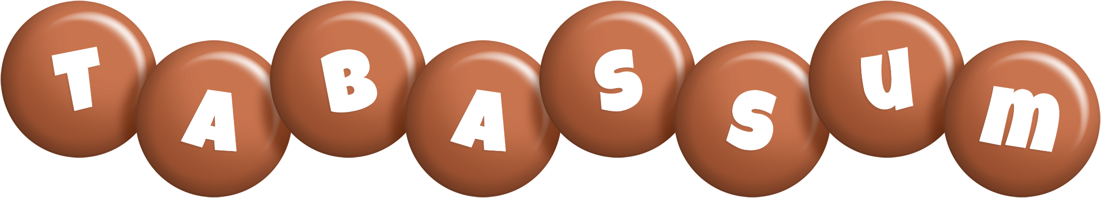 Tabassum candy-brown logo
