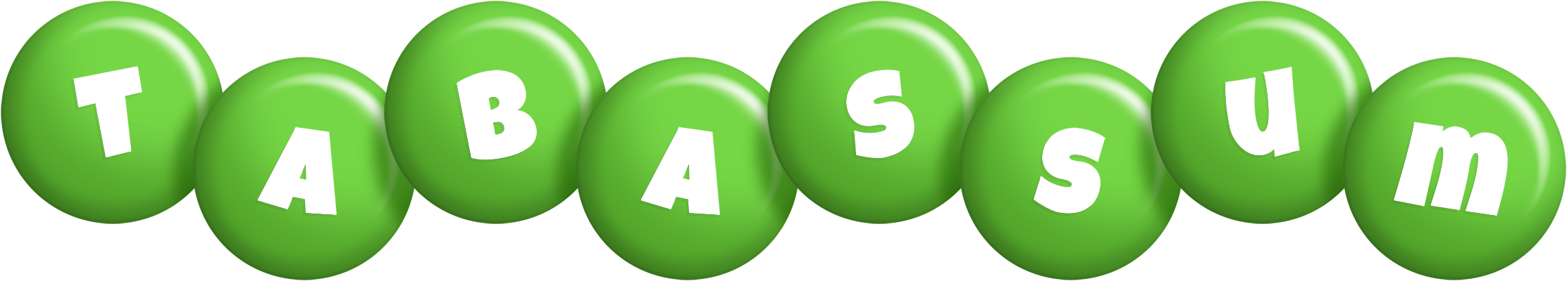 Tabassum candy-green logo