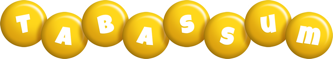 Tabassum candy-yellow logo