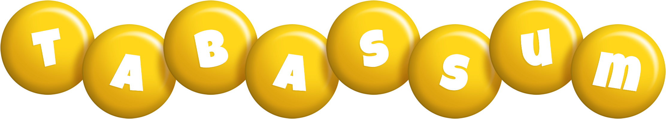 Tabassum candy-yellow logo