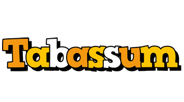 Tabassum cartoon logo
