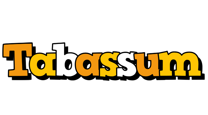 Tabassum cartoon logo
