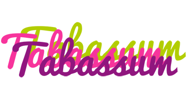 Tabassum flowers logo