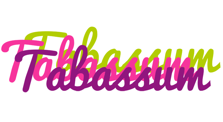 Tabassum flowers logo