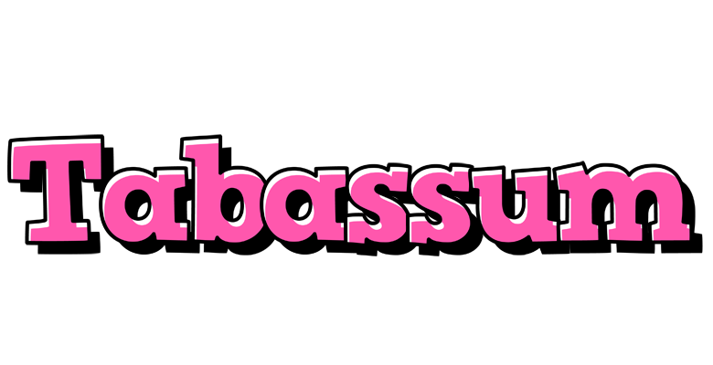 Tabassum girlish logo