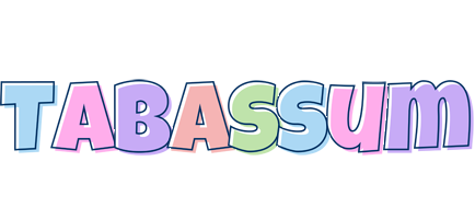 Tabassum pastel logo